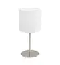Eglo Table Lamp Pasteri Steel Satin Nickel | IP20 - Suitable for 1x E27 