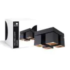 D'Lite Ceiling Light Kubo Black Tiltable and Rotatable | IP20 - Suitable for 4x GU10